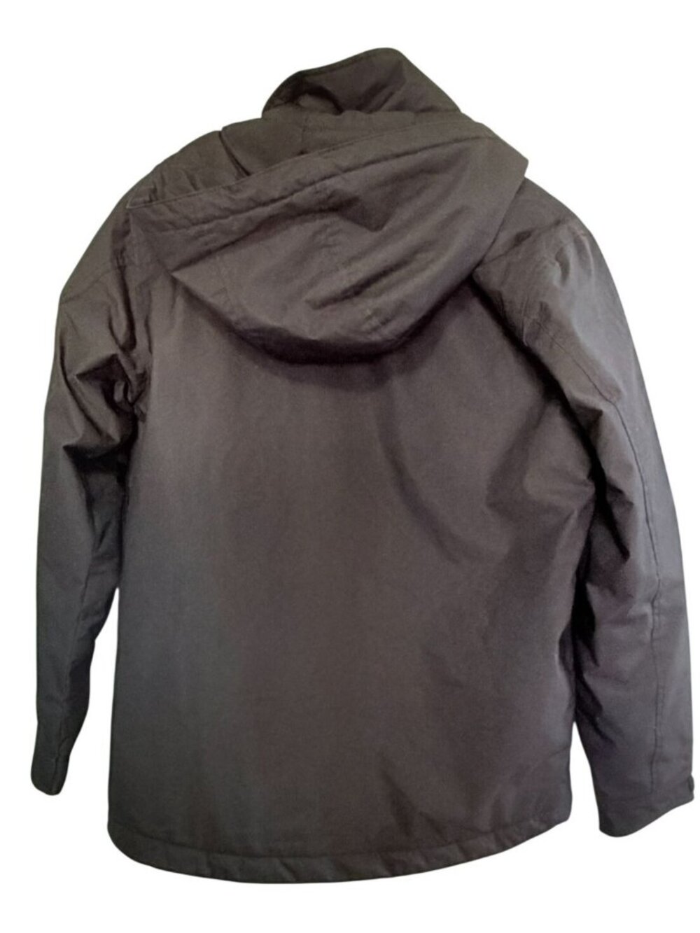 SwissTech Hooded Winter Jacket Black Small (34-36) Pockets Snow Ski - Picture 2 of 8